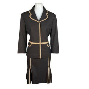 THE LIMITED Polyester Blend Flare Skirt Suit